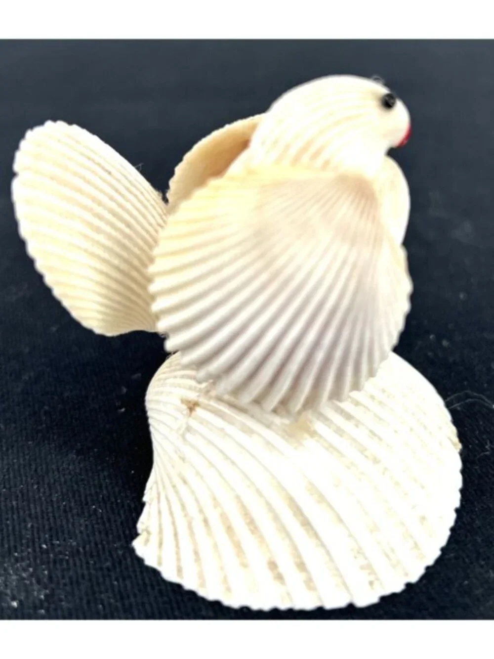 Seashell Bird Figurine Shelf Sitter Vtg 2.5